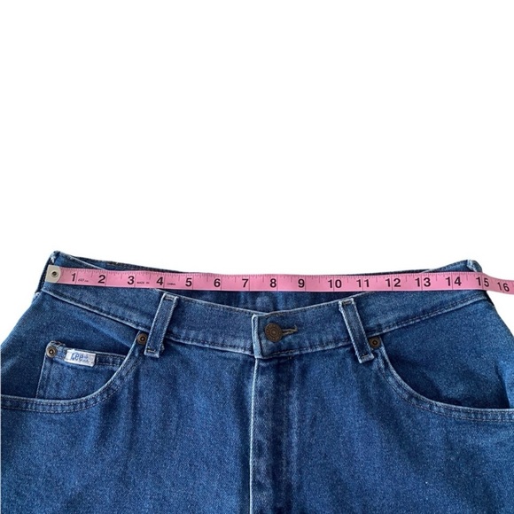 Vintage | Lee | Medium Wash High Rise Straight Leg Jeans Size 12 - Picture 8 of 12